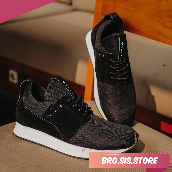 DIM BLACK | BROSIS x Navara | Sepatu Sneakers Sepatu Cowok Sneakers Pria Sepatu Kasual