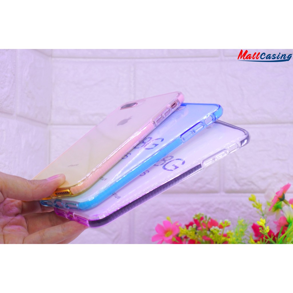 MallCasing - Realme C11 Colorway Gradasi Impact Rainbow Soft Case