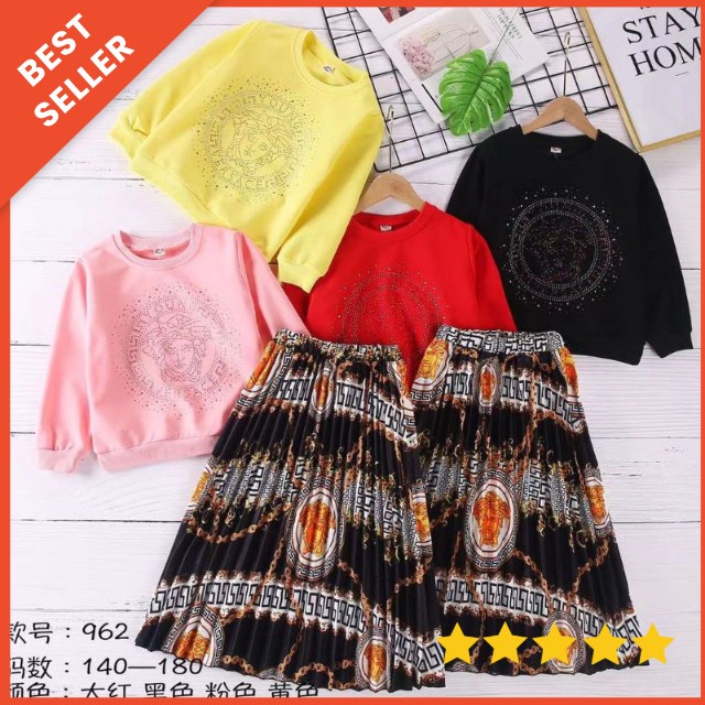 5-9 TAHUN BAJU ANAK PEREMPUAN STELAN BLUS DAN CELANA PANJANG / PAKAIAN ANAK CEWEK / BAJU ANAK PEREMPUAN IMPORT KEMEJA ANAK