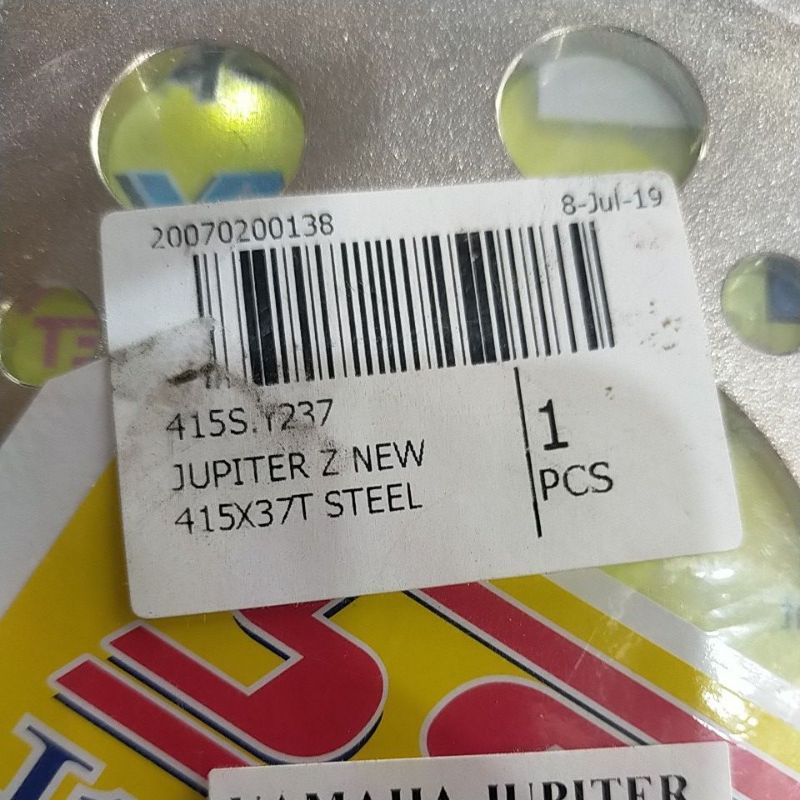 SSS RK TK 415 RX GEAR GER BELAKANG RXZ  JUPITER VEGA RX KING JUPITER Z VEGA R mx135 Ger tipis-SSS 415 x 37 Z1/ZR