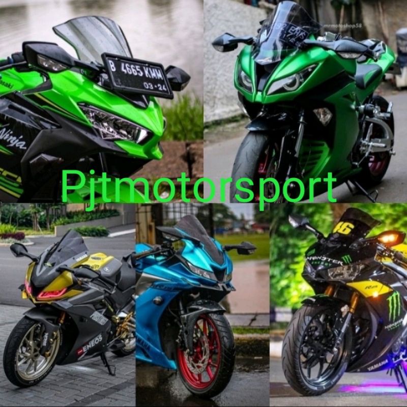 Kaca Spion Ninja Zx/Cbr/R-25/Gsx/R-15/Xmax/Nmax/Pcx/Adv/ Lampu Led Import