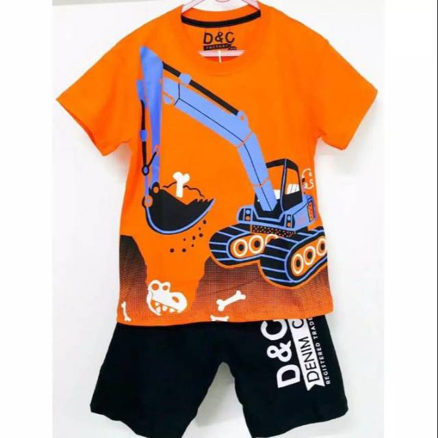 D&C kaos setelan anak