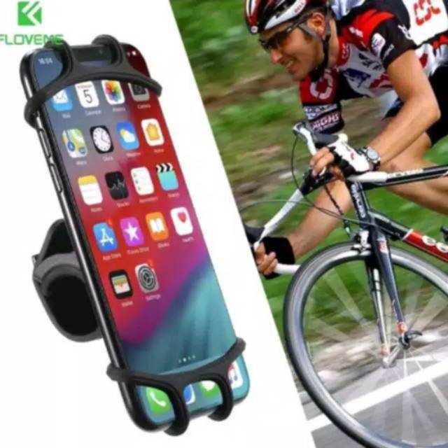 Floveme Holder Sepeda Motor Universal Floveme Phone Holder Motor Bike Cycle Car for Android Iphone