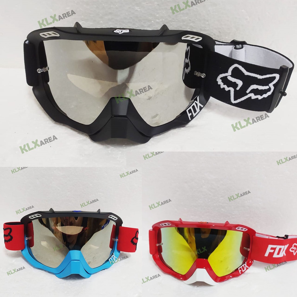 Goggle Google Fox black model scott 100 snail / kacamata trail Cross