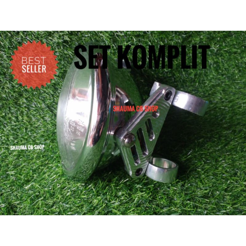LAMPU PESEK,HEADLAM HONDA CB SET PANGKON,LAMPU DEPAN HONDA CB SET PANGKON CNC