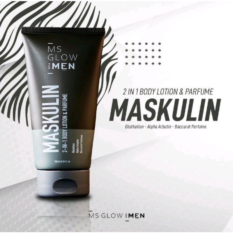 Maskulin MS Glowmen original body lotion pria perawatan tubuh pria bisa cod