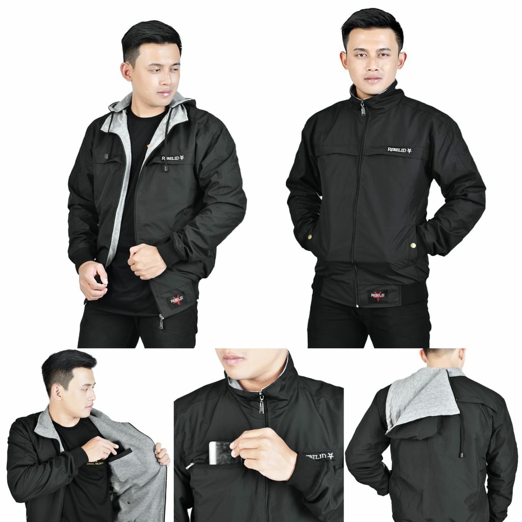 Jaket parasut pria jaket parasit rebel id