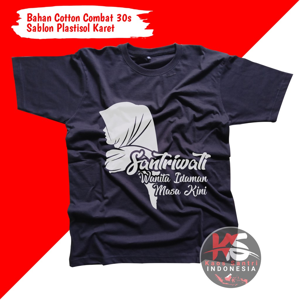 KAOS SANTRI // KAOS SANTRI SALAFI // KAOS DAKWAH // KAOS MUSLIM // KAOS DISTRO // A5-A7 Pendek