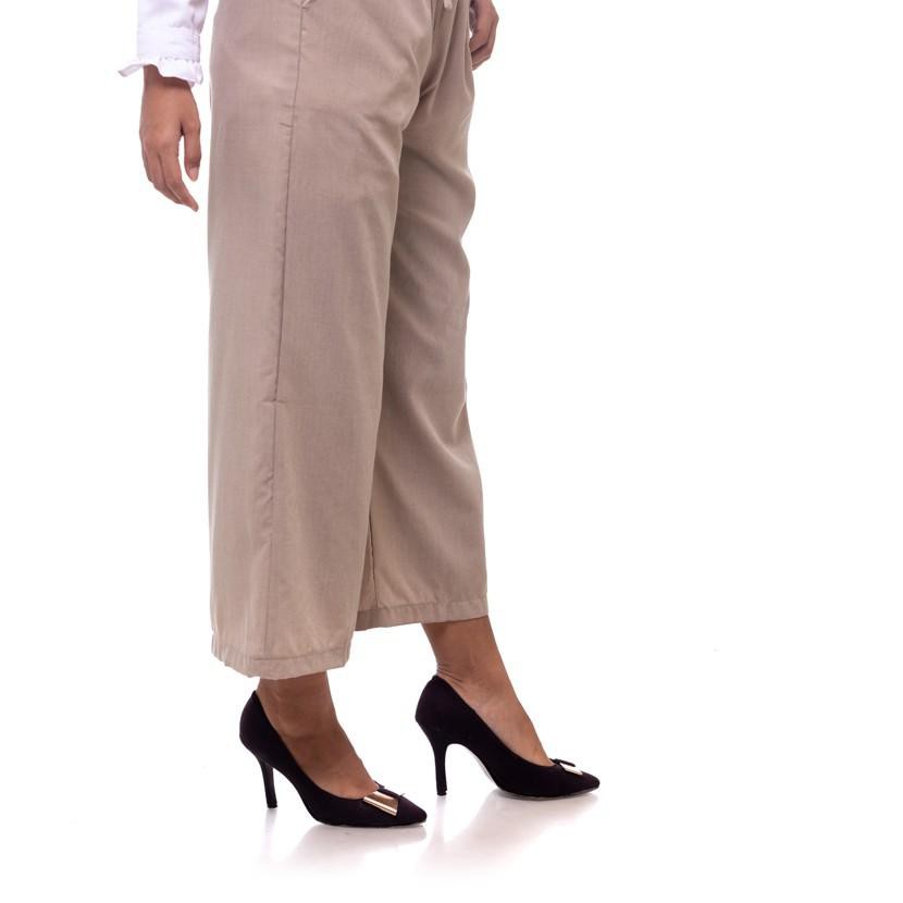 T5E≛ Ramayana - JJ Jeans Celana Kulot Coklat Susu Harga Terjangkau