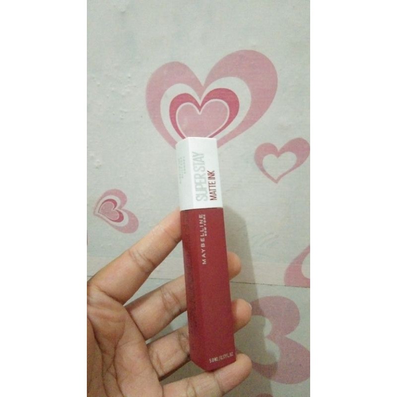 Preloved Lipcream Maybelline Superstay Matte Ink Shade 225 Delicate / Lipstik Lipstick PL Original