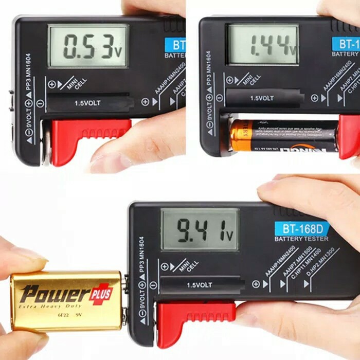 Alat Tes Cek Batu Baterai BT168D Battery Tester Digital BT-168D