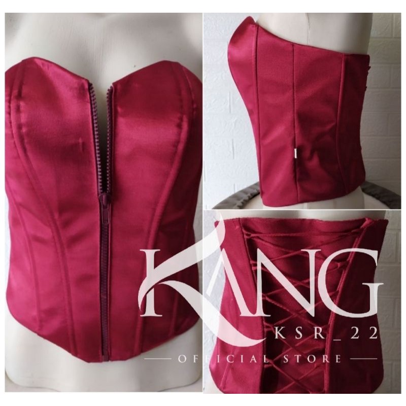 KANG SD kamisol sleting depan/busui / daleman kebaya / longtorso /bustier