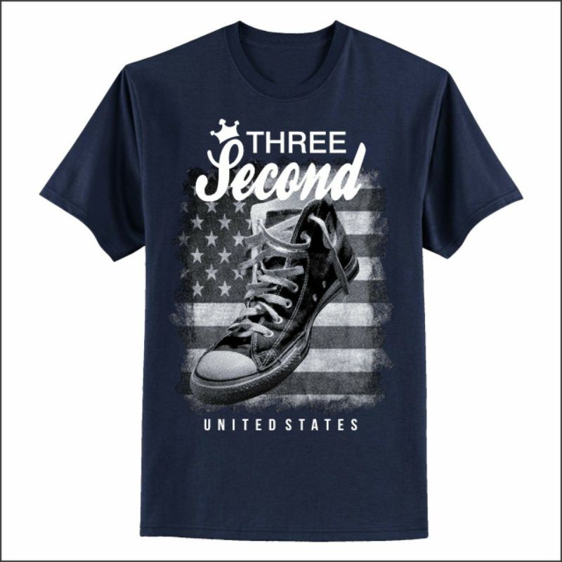 Kaos 3second/Kaos 3second Pria/Kaos 3second Pria Original/Kaos Distro Pria