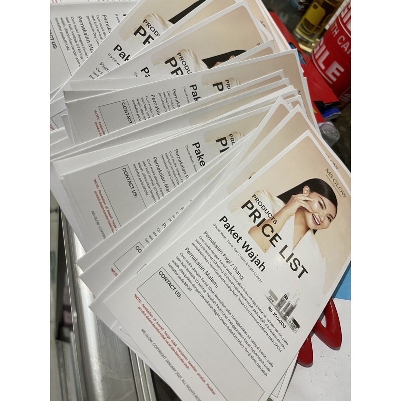 BROSUR MS GLOW / PRICELIST MS GLOW