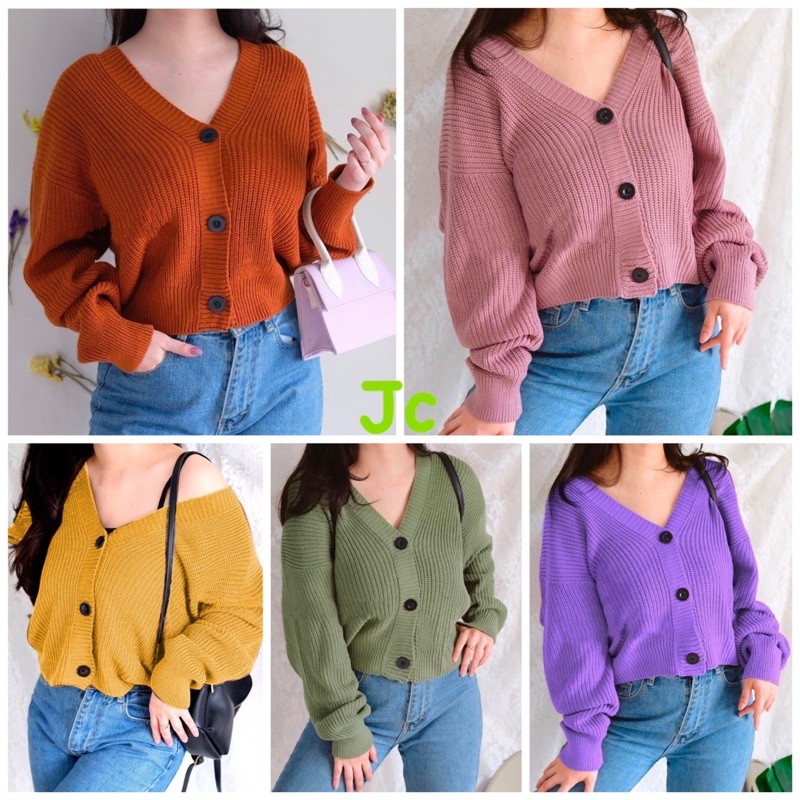 ZR cardi rena / Cardi wanita rajut / cardigan rajutmurah / Outer rajut