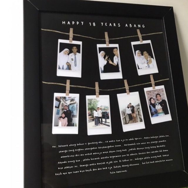 Polaroid in Frame Pigura Polaroid 10R Kado Unik Kado Anniv Kado Ultah-1