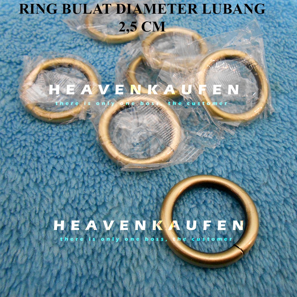 Ring Bulat 2,5 cm ATG Bakar Tebal 4,5 mm