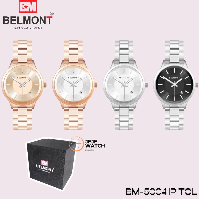 Jam Tangan Wanita Rantai Belmont BM-5004 IP TGL