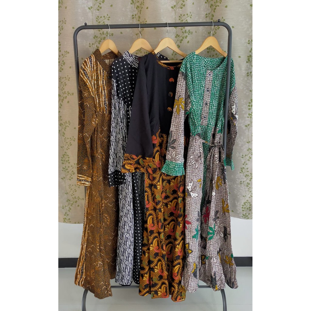 GAMIS BATIK PLUS JILBAB SEGIEMPAT UMAMA