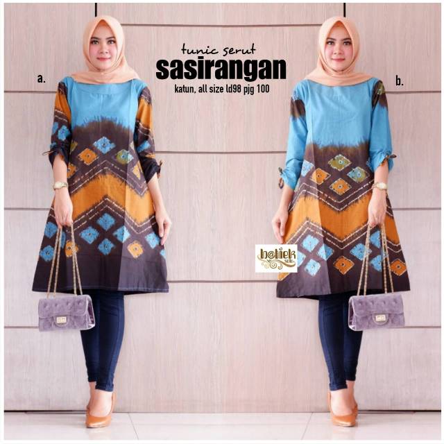 Model Baju Sasirangan  Tunik  Tunik Sasirangan  Sibori 