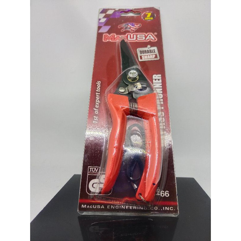 gunting bunga ( bypass prunner) tajam 7"