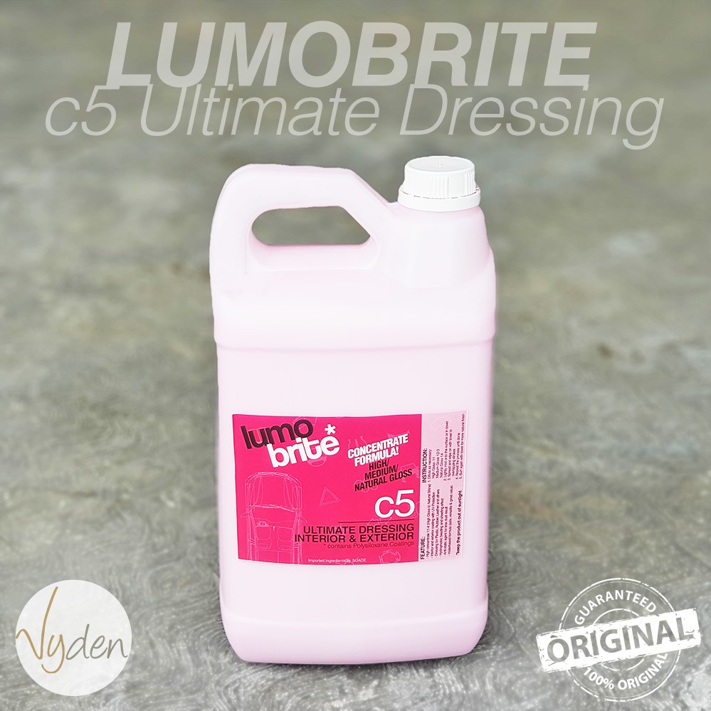 LUMOBRITE 5 Ultimate Dressing 5Liter Konsentrat Pelapis Eksterior Interior Trim Dasbor Plastik Kulit