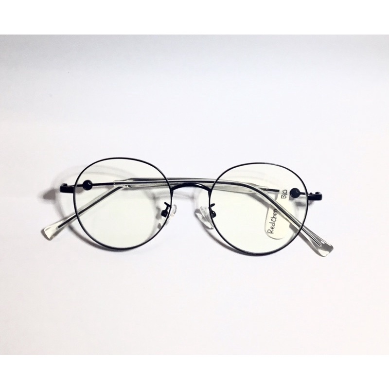 kacamata wanita red cherry lensa blueray model bulat 6829 c1