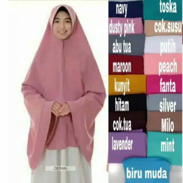 Jilbab/hijab syari khimar jumbo xxxl instan