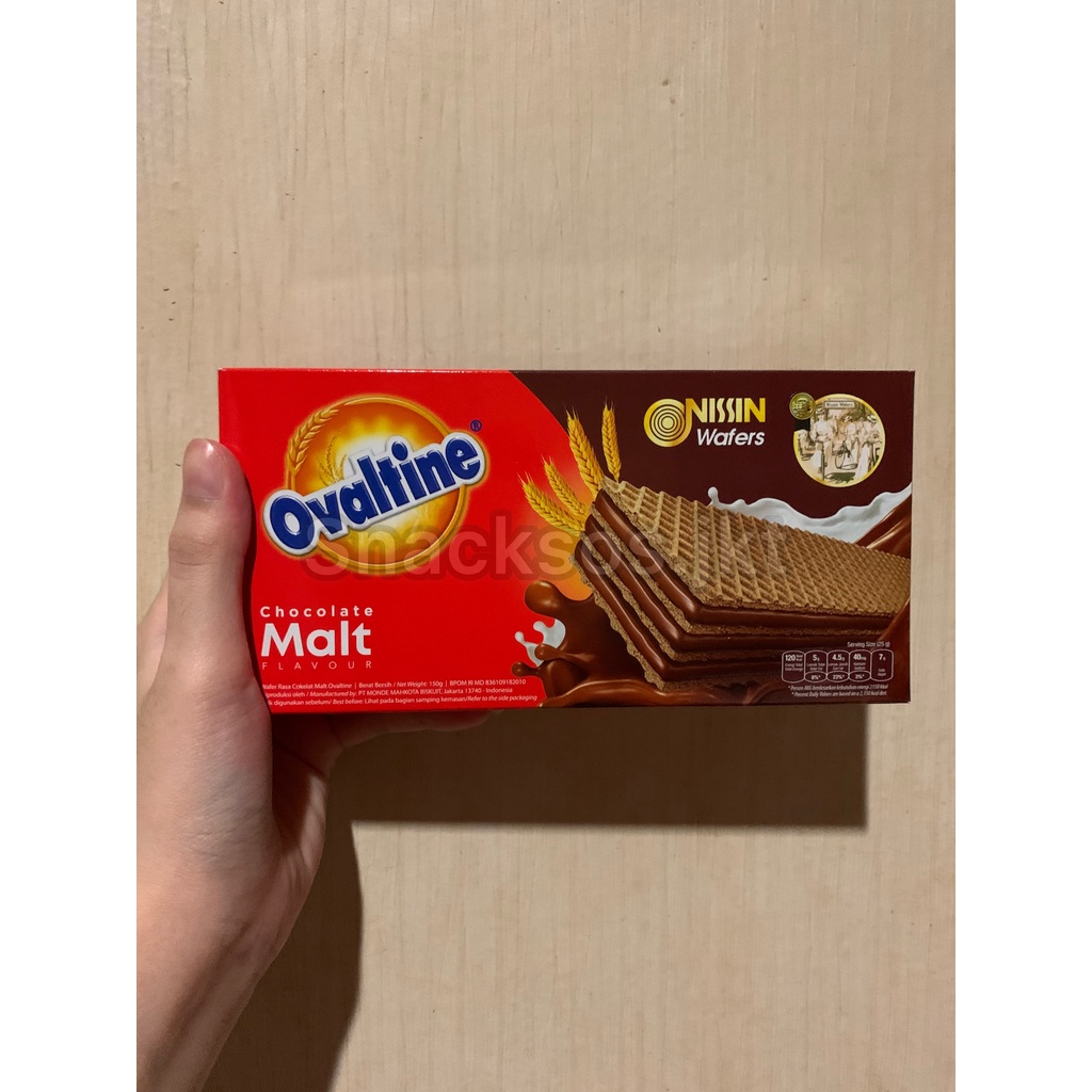 

NISSIN OVALTINE WAFER CHOCOLATE MALT 133 GR