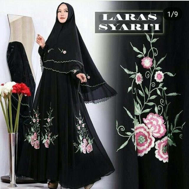 7 wrna IS Laras Syari / Set hijab syari terbaru / Syari wanita premium kekinian