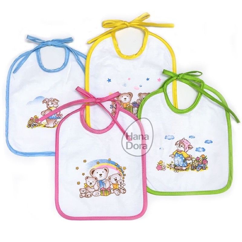 Slabber bayi/celemek bayi motif lucu-lucu