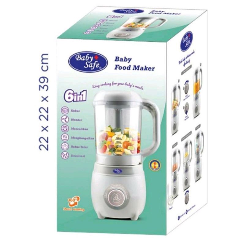 babysafe food maker lb012 / alat kukus .blender dll