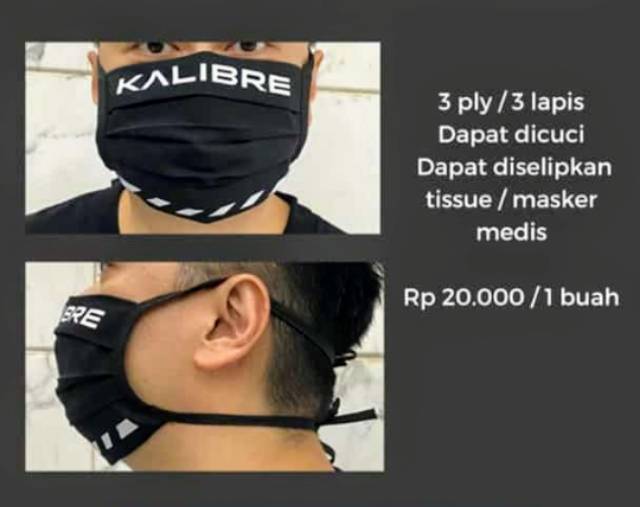 Masker Kalibre Kain 3 Ply