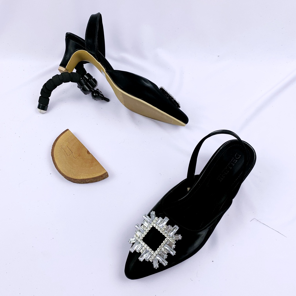 sendal wanita delline premium  hak 5 cm Barbara