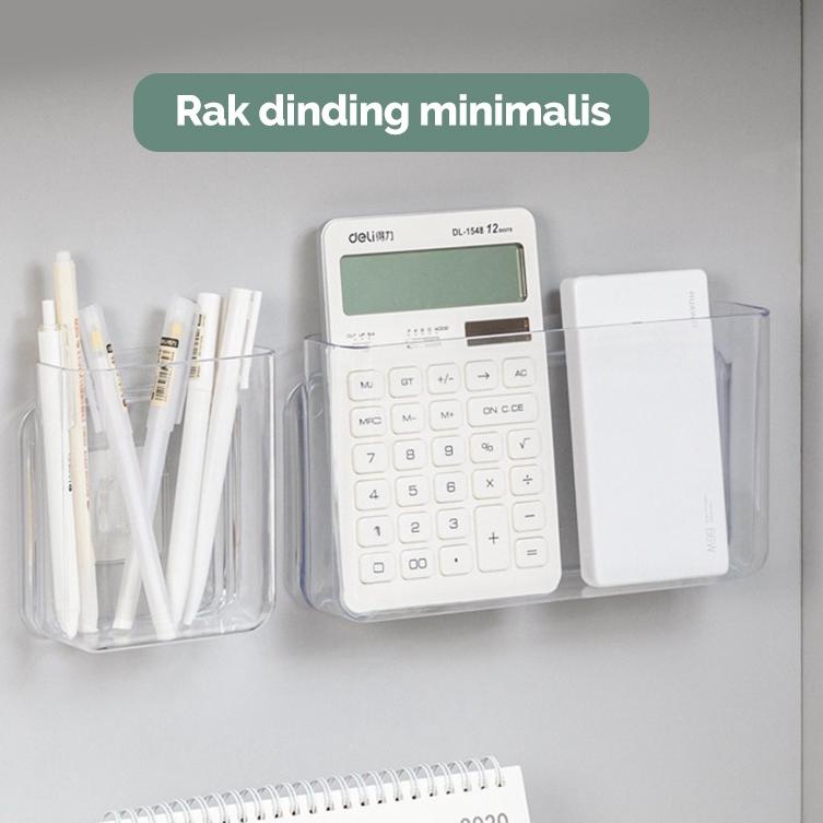 Wow banget-- Dejavu Rak Gantung Hp Transparan Holder Organizer Handphone Tempel Rak Dinding Pulpen R