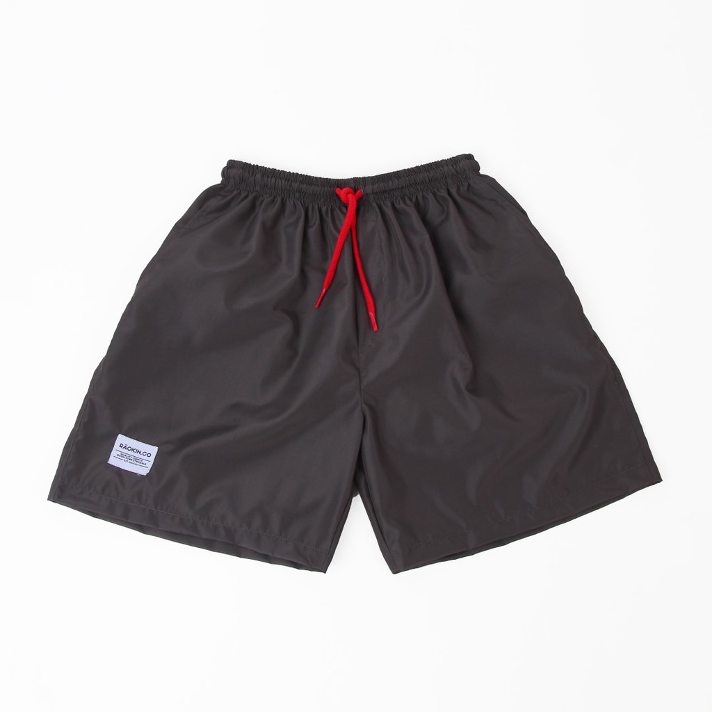 Raokin Celana Pendek Pria Boardshort Distro Dark Charcoal