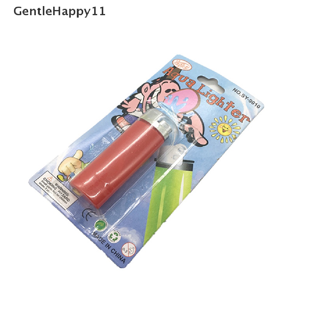 Gentlehappy 1pc Mainan Prank Water Jet Lighter Rumit April Fools Day Prank Props Mainan Canda