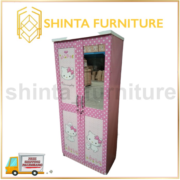 Lemari Pakaian Anak Karakter Hello Kitty 2 / Lemari Motif Kartun