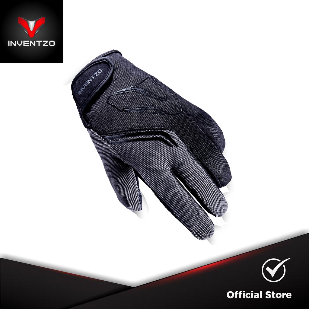 INVENTZO FARGO Black Grey - SARUNG TANGAN RIDING GLOVES