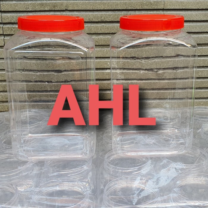 Toples Plastik 4 Liter Dengan Tutup/Toples Cupang/Toples Makanan Kue