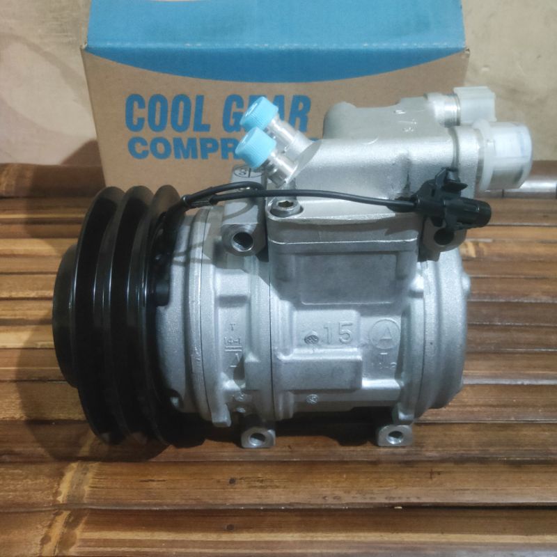 Kompressor AC Isuzu Traga DENSO ASSY KOMPLIT LENGKAP