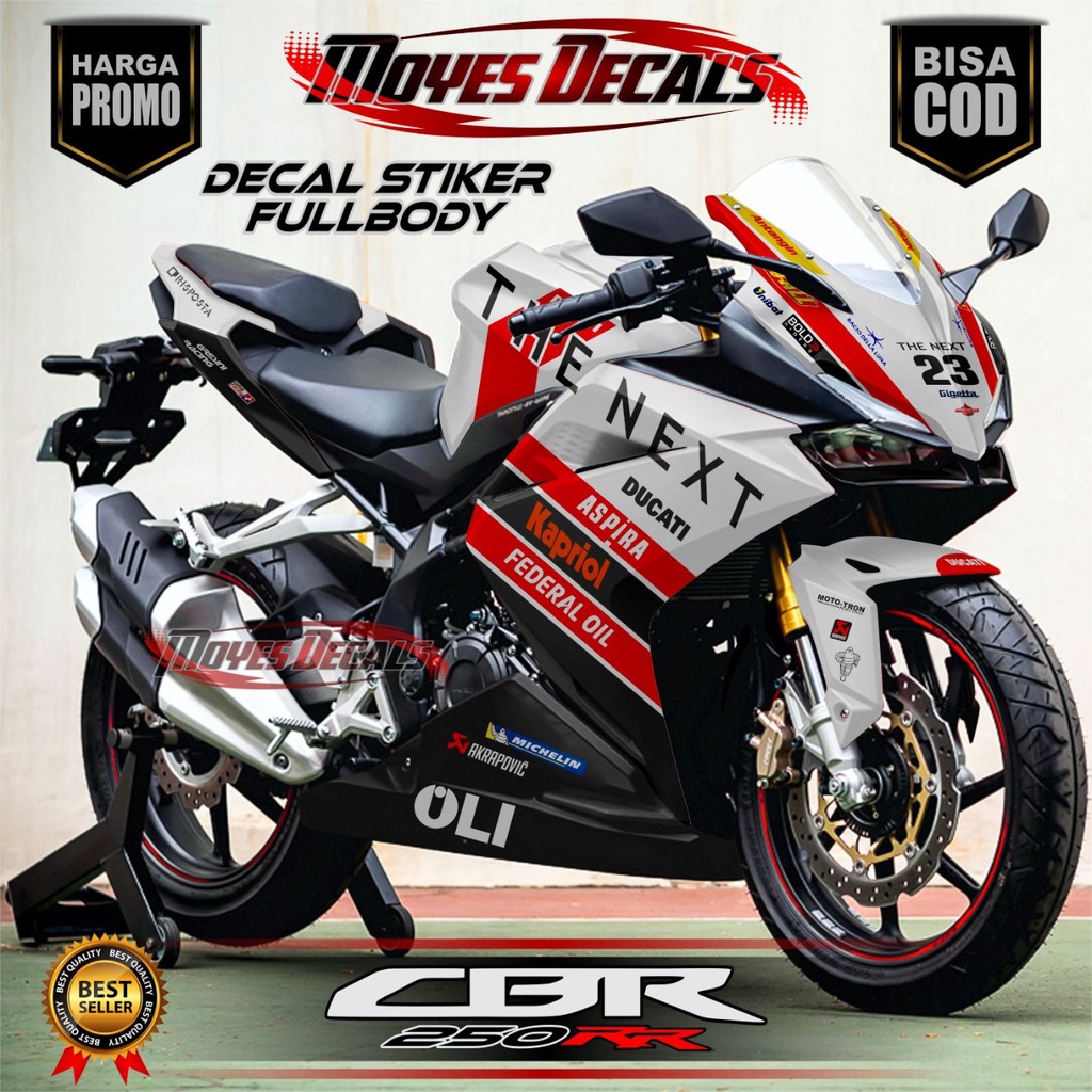 Decal CBR 250RR Stiker Decal Honda CBR 250 R Terbaru Fullbody Motif Keren Recing