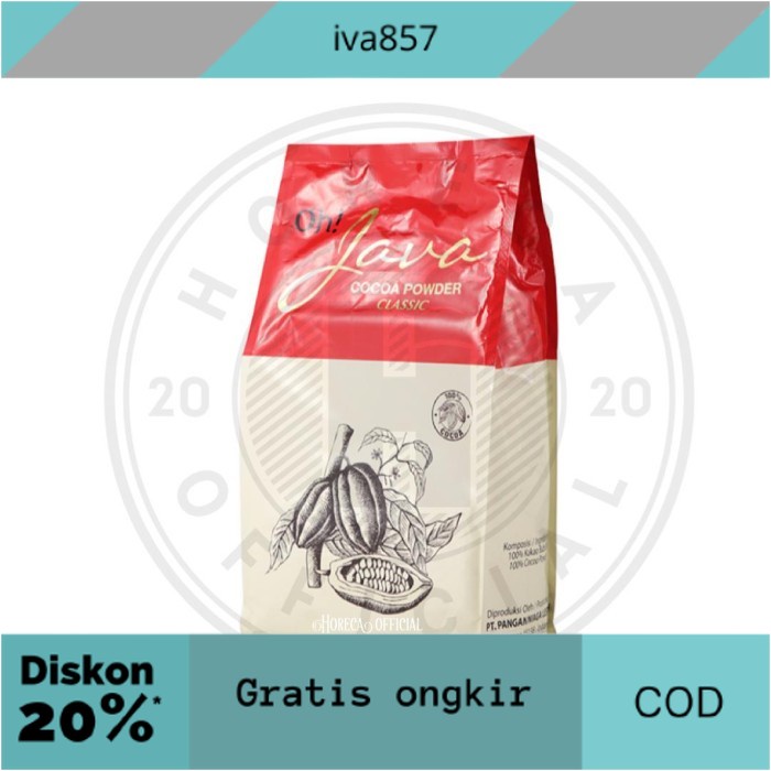 

PROMO OH! JAVA COCOA POWDER DARK CHOCOLATE 1KG / OH JAVA COKLAT KAKAO BUBUK - CLASSIC COCOA GRATIS ONGKIR