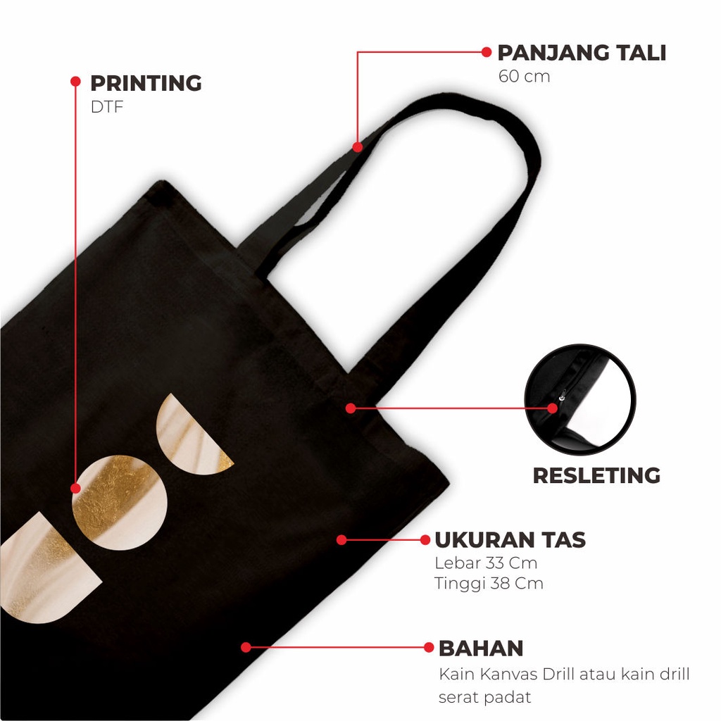 Sevine Totebag Wanita Fashion Tas Tote Bag Resleting Laptop Motif Nordic - BNB