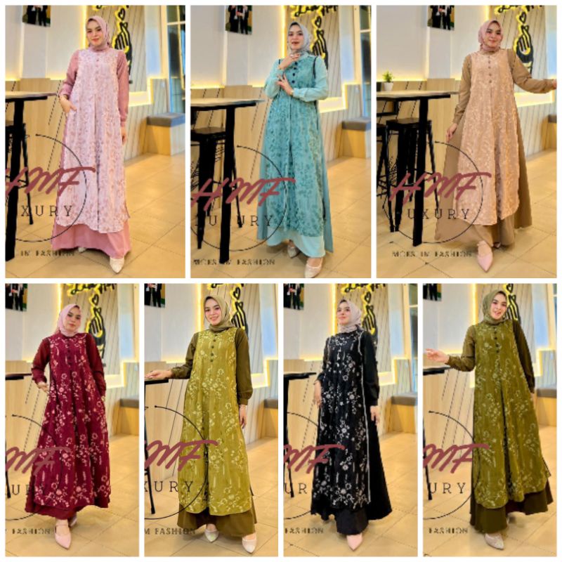 GAMIS PREMIUM / MARINA DRESS BY HMF / GAMIS WANITA TERBARU