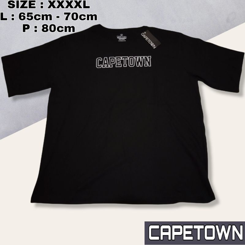BAJU KAOS PRIA BIG SIZE - Promo Baju murah T-shirt Over size brand  CAPETOWN Original produk Transma