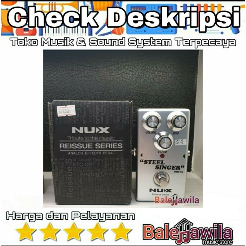 Effect Efek Gitar Guitar NUX Steel Singer ORIGINAL