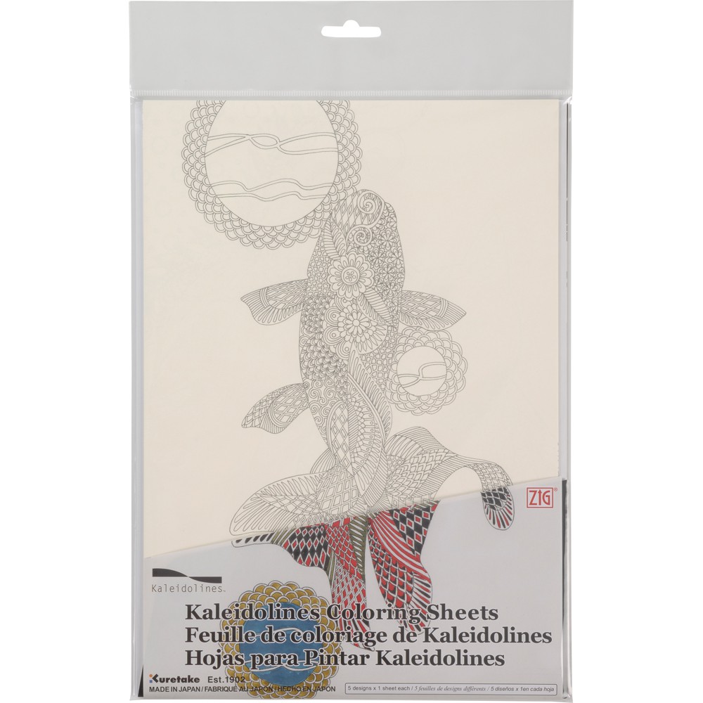 

ZIG KALEIDOLINES COLORING SHEETS 5 Pattern (KLCS-1)