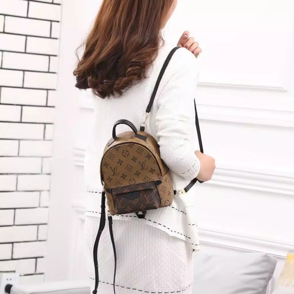 L Vuitton Palm Springs Backpack 7051 ☆Free Sarung +BubbleWrap☆