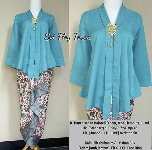 TERLARIS!!! KEBAYA KUTUBARU SET FLOY / KEBAYA MODERN